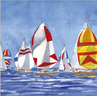 Servet Regatta, zeilboten, Servet, zeilboten, zeilschepen, zeilen, meer, zee, water, laveren, zeil, sailing, sail, napkin, zomer, vakantie, varen, op het water, PPD