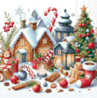 Servet Christmas scenery