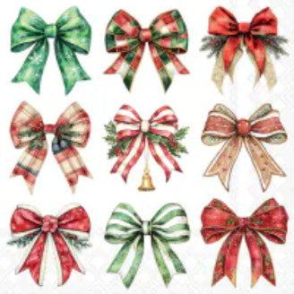 Servet Merry ribbons white