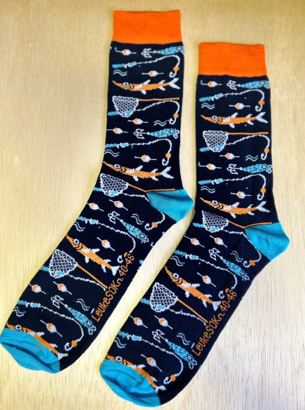 Sokken hengelsport, hengelen, vissen, dobber, karper, snoek, snoekbaars, visnet, zomer, waterkant, aandewaterkant, viswedstrijd