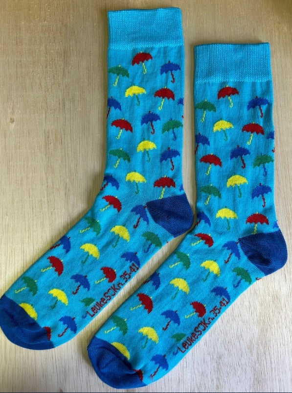 Sokken Paraplu's, sok, sokken, sock, socks, leuke sokken, leukesokken, sokn, paraplu, paraplu’s, parasol, umbrella, umbrella’s regen, rain