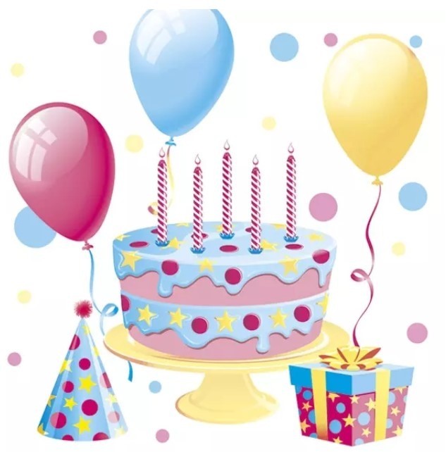 Servet Bday Cake with Balloons Kleur van origineel kan iets afwijken van foto Merk: Maki Pol-Mak Aantal servetten per pak: 20