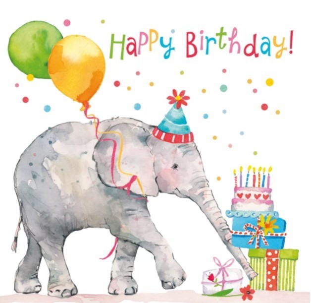 Servet Birthday Elephant Kleur van origineel kan iets afwijken van foto Merk: PPD Aantal servetten per pak: 20