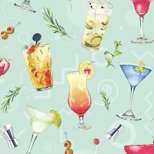 Servet, cocktails, Ambiente , drank, alcohol, wijntje, sangria, olijven, olijf, party, drinken, wijn, wine, cocktailbar