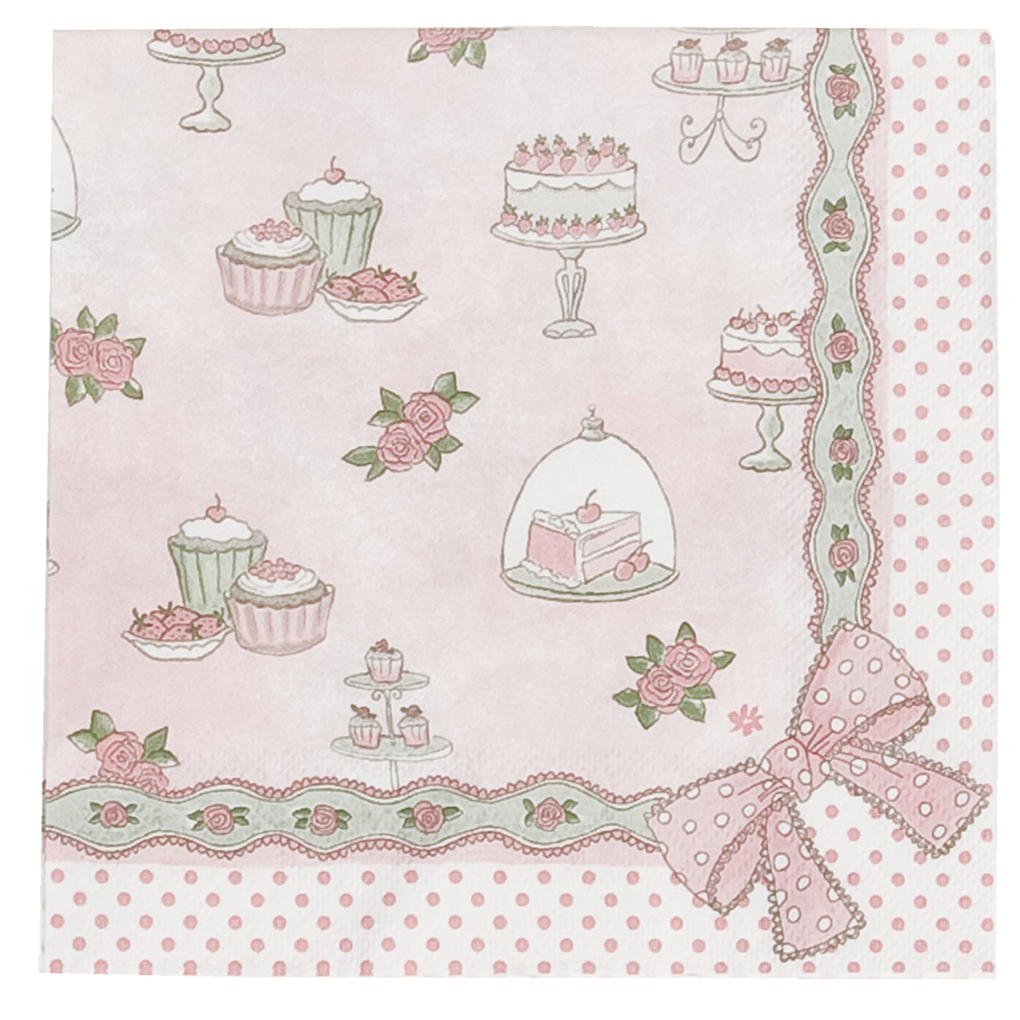 Servet taartjes, servet, napkin, servetten, napkins, koffie, thee, koffiekopje, coffee, servies Clayre & Eef, taartjes, gebak, taart, hightea, high-tea, high tea, thee drinken, DIY, scrapbook, decoupage, feest, jarig, verjaardag