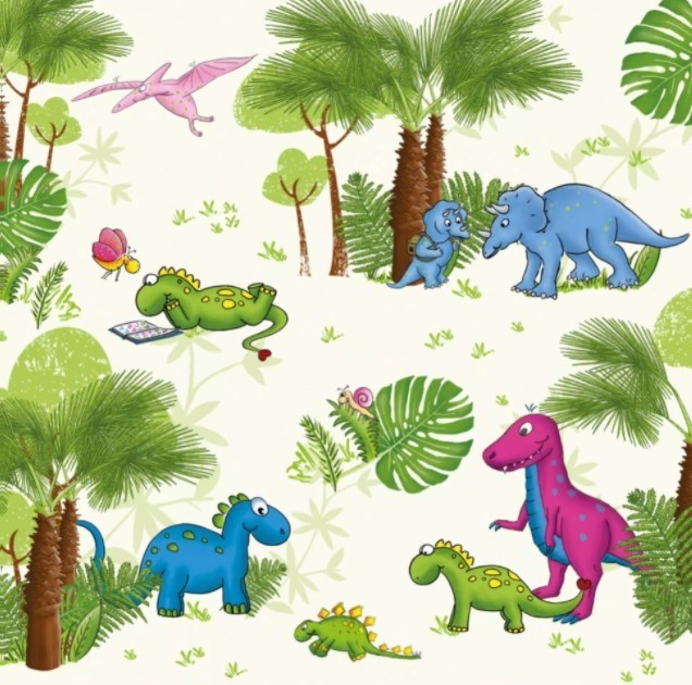 Servet Dinos Kleur van origineel kan iets afwijken van foto Merk: PPD Aantal servetten per pak: 20