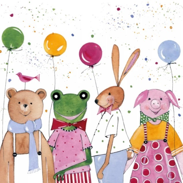 Servet Kid Party Kleur van origineel kan iets afwijken van foto Merk: PPD Aantal servetten per pak: 20
