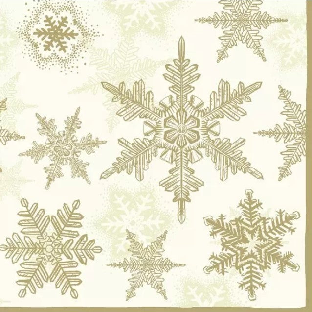 Servet, sneeuwkristallen, goudkleur, snow crystals gold, Ambiente, krisal, crystal, goud, kerst, Christmas, Kerstmis, napkin, servetten, napkins, hobby, plakken, decoupage, feestdagen, tafelen, tafeldekken