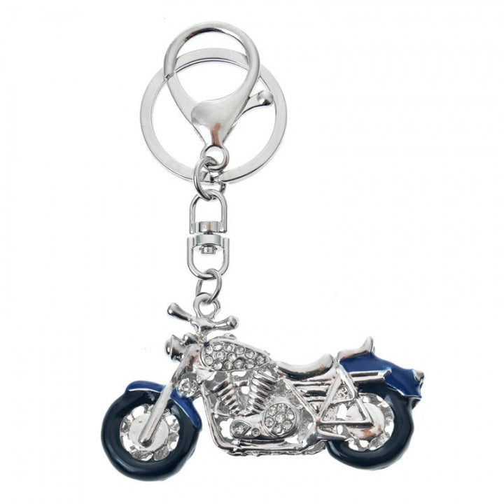 Sleutelhanger met motorfiets Ook te gebruiken als tassenhanger Merk: Juleeze Materiaal: metaal Kleur foto kan afwijken van origineel