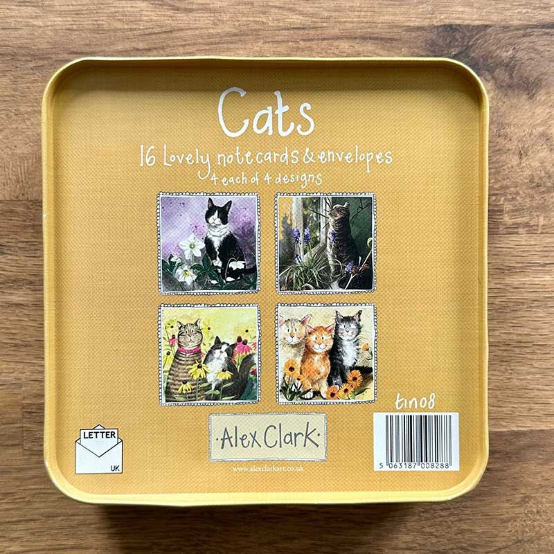 Blikje met 16 kaarten Cats