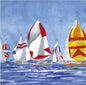 Servet Regatta, zeilboten, Servet, zeilboten, zeilschepen, zeilen, meer, zee, water, laveren, zeil, sailing, sail, napkin, zomer, vakantie, varen, op het water, PPD