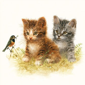 Servet, napkin, cadeau, servetten, napkins, zomer, summer, tafelen, drinken, drink, boose, uit eten, uiteten, Ambiente, Ambiente Europe, kitten, kat, poes, poezen, poesje, decoupage, scrapbook, scrapbooking, hobby, knippen en plakken, DIY, kitten friend