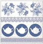 Servet Teapots, Ambiente, blauw wit, servetten, napkins, tafeldekken, tafel dekken, DIY, modpodge, tafeldecoratie, diner, lunch, eten, dinner, scrapbook, scrapbooking, Delft, thee, tea, teapot, theepot, High Tea, High Tea, theedrinken, feest, verjaardag, jarig