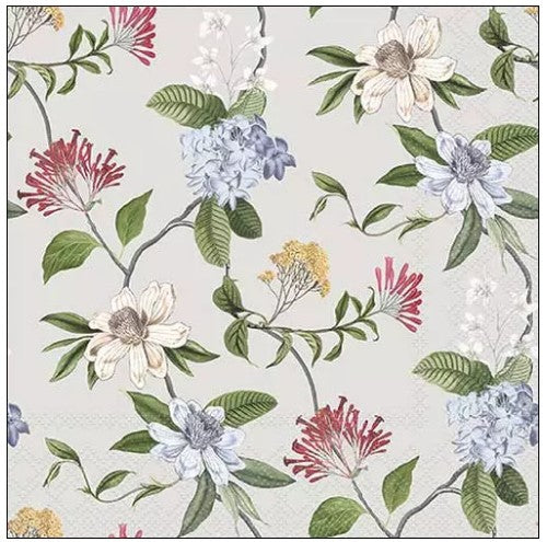 Servet Floral mix, Ambiente, Servet, napkin, cadeau, bloem, flower, servetten, napkins, tafeldekken, tafel dekken, DIY, modpodge, tafeldecoratie, diner, lunch, eten, dinner, scrapbook, scrapbooking, bloemen, natuur, boeket