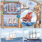 Servet Sail away, Ambiente, Servet, napkin, cadeau, zeilboot, sailing, sail, zeilen, water, meer, zee, boten, boot, wind, zomer, summer, vacation, vakantie, storm, zeil, schip, schepen, nautisch, maritiem, oceaan, ocean, varen, ship, anker, anchor, holiday, DIY, scrapbook, modpodge, scrapbooking, hobby, decoupage, knippen en plakken