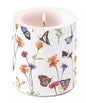 Kaars Butterfly garden, Crea, Ambiente Europe BV, kaars, candle, lichtje, vuur, kaars aansteken, bloem, cadeau, lont, bloemen, flower, flowers, butterfly, butterflies, vlinder, tuin, garden, natuur