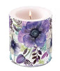 Kaars Purple Dream, Crea, Ambiente Europe BV, kaars, candle, lichtje, vuur, kaars aansteken, bloem, zonnebloem, cadeau, lont, bloemen, flower, flowers, purple, paars, lila, droom, dream, dromen