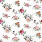 Servet Charlotte white, Ambiente, servet, napkin, roos, roosjes, rozen, rose, vlinders, bloemen, flowers, butterflies, butterfly, Charlotte, napkins, vogel, decoupage, DIY, hobby