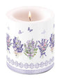 Kaars, Lovely lavender, lavendel, lavender, vlinders, butterfly, geur, candle, stompkaars, bloem, purple, zomer, boeket, kaarsbranden, flower, Ambiente