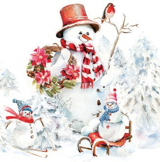 Winter, sneeuw, snow, funny, cute, decoupage, tafelen, tafeldekken, Ambiente, servet, napkin, servetten, napkins, koud, feestdagen, kerst, Christmas, Holidays, napkins, servetplakken, cold, X-Mas, kerstmis, kerstsok, hulst, DIY, plakken, snowman, sneeuwpop, sneeuwman, hoed, hat, sjaal, muts, slee, slede, robin, roodborstje, sleetje, krans