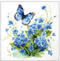 Servet Forget me not, vergeetmijnietjes, vergeet mij niet, vlinder, vlinders, blauwe bloemen, Servet, napkin, bloem, bloemen, tuin, garden, boeket, veldbloem, tuinbloem, plant, decoupage, scrapbooking, DIY, zomer, servetten, napkins, tafeldekken, tafelen, Ambiente, koken