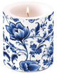 Kaars, Crea, Ambiente, kaars, candle, lichtje, vuur, kaars aansteken, cadeau, bloemen, bloesem, blossom, Delft blauw, blauw, blue, Delfts, Delftsblauw, blauwwit, boeket, DIY, decoupage, kaarsje, floral