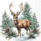Cocktail servet Winter stag