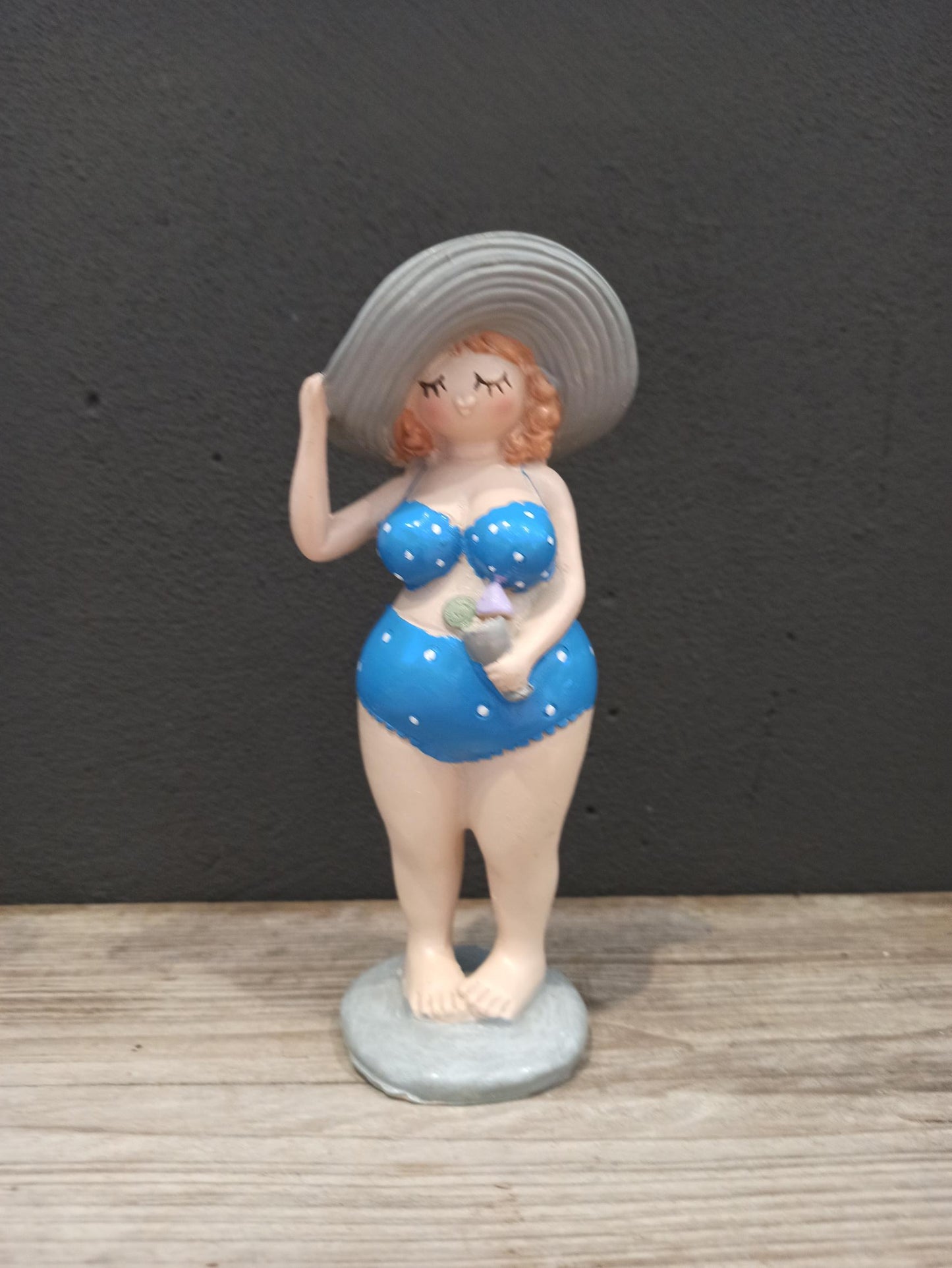 Stranddame/strandlady blauw