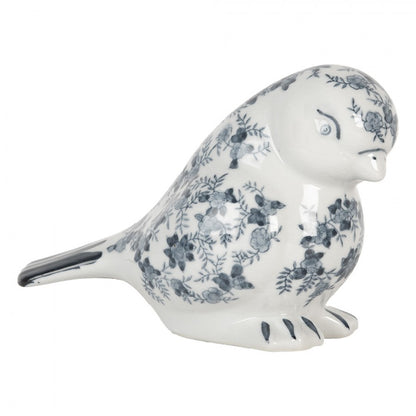 Decoratievogel blauw wit, vogel, decoratie, Delfts blauw, Delftsblauw, bird, duif, C&E, Clayre & Eef