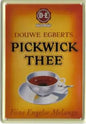 Garage, muurdecoratie, nostalgisch, nostalgie, reclame, reclamebord, blikken bord, metalen bord, keuken, Douwe Egberts, DE, D.E., Pickwick, thee, koffie, Joure