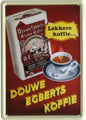 Garage, muurdecoratie, nostalgisch, nostalgie, reclame, reclamebord, blikken bord, metalen bord, Douwe Egberts, koffie, Joure, thee, coffee, DE, D.E., keukendecoratie, keuken, decoratie