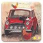Kaart Mini, wenskaart, mini, minicooper, mini cooper, cooper, auto, car, kaartje sturen, kaart, kaarten, card, cards, notecard, Alex Clark, felicitatiekaart