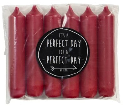 Korte kaars, dinerkaars, branden, sfeerlicht, kaars, kaarsen, candle, short candles, Rustik Lys, antique red, red, rood, antiek rood, antiek, donkerrood, antique, kortedinerkaars