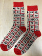 Sokken Bingo, sok, sock, bingo, spelletje, spelletje spelen, leuke sokken, bingokaart, cijfers, spel