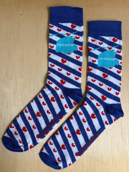 Sokken Fryslân, Sokken, Sok, sock, socks, stocking, leuke sokn, leuke sokken, grappige sokken, Friesland, Fryslân, Fryslan, Fries, pompebled, provincie