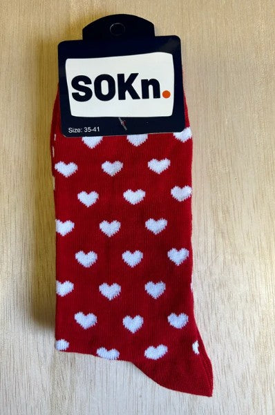 Sokken Hartjes Rood