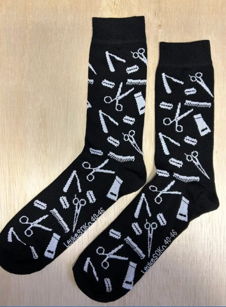 Sok, sock, sokken, socks, stocking, kapper, heren kapper, kapsalon, haar, kam, haarföhn, kammen, borstelen, haarborstel, hair, haargel, haarlak, hairdresser