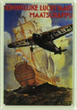 Garage, muurdecoratie, nostalgisch, nostalgie, reclame, reclamebord, blikken bord, metalen bord, KLM, Koninklijke Luchtvaart, Luchtvaart, Vliegende Hollander, Hollander, vliegtuig, vliegen
