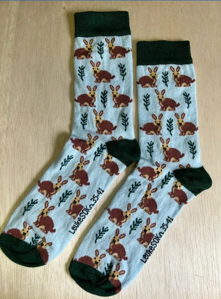 Sokken Konijnen, Sok, sock, sokken, socks, stocking, konijn, konijnen, rabit, rabits, hazen, haas, Roger Rabit, weiland