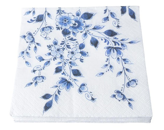 Servet Bloesem, Delfts blauw, Heinen Delfts blauw, bloemen, flower, servetten, napkins, tafeldekken, tafel dekken, DIY, modpodge, tafeldecoratie, diner, lunch, eten, dinner, scrapbook, scrapbooking, Delft, flowers, bloesem