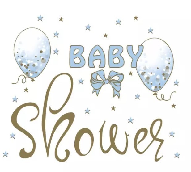 Servet Baby Shower blue