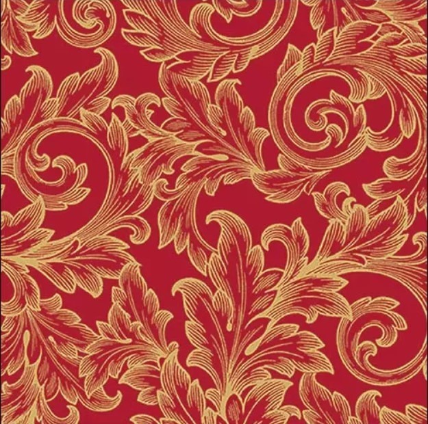 Servet Baroque Gold/Red