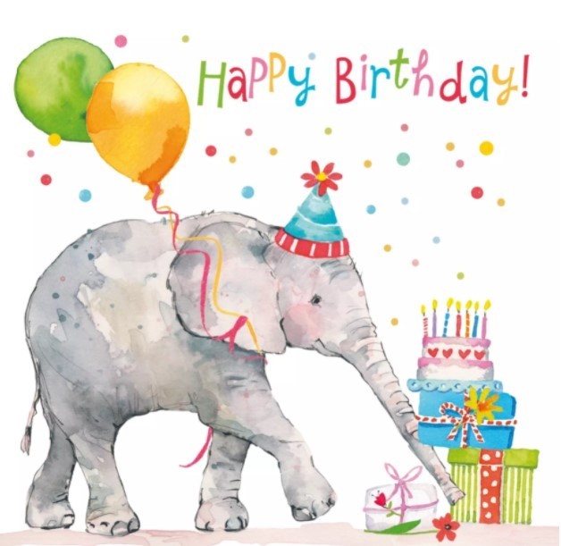 Servet Birthday Elephant  Kleur van origineel kan iets afwijken van foto  Merk: PPD Aantal servetten per pak: 20