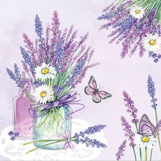 Servet Lavender Jar Lilac