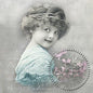 Servet, servetten, nostalgie, napkin, napkins, decoupage, oud, nostalgisch, Turquoise Girl, meisje, girl, turquoise