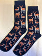 Sokken met Hertjes, ree, reeën, herten, hert, eland, bos, rendier, winter, bambi, gewei, sok, sokken, sock, socks, leuke sokken, leukesokken, sokn