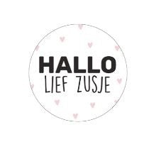 Stickers Hallo lief zusje