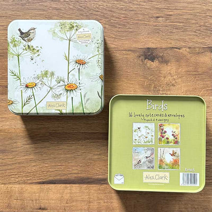 Blikje met 16 kaarten Birds