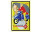 Garage, muurdecoratie, nostalgisch, nostalgie, reclame, reclamebord, blikken bord, metalen bord, Zundapp Bella, Zundapp, brommer, bromfiets, Zündapp